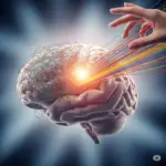 An artistic illustration of a human brain with tangled, chaotic threads on one side being neatly organized and straightened on the other, symbolizing the process of finding mental clarity.